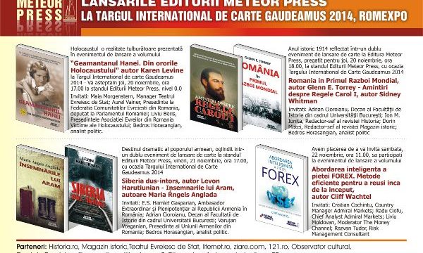 Editura Meteor Press la Târgul Internaţional de Carte Gaudeamus 2014- Romexpo